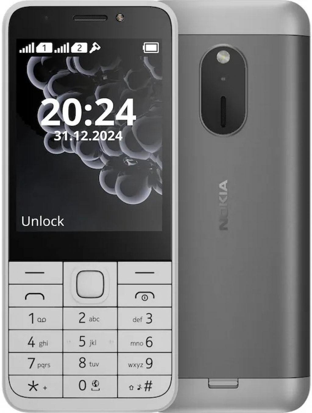 Мобилен телефон Nokia 230 Dual Sim 2025 White